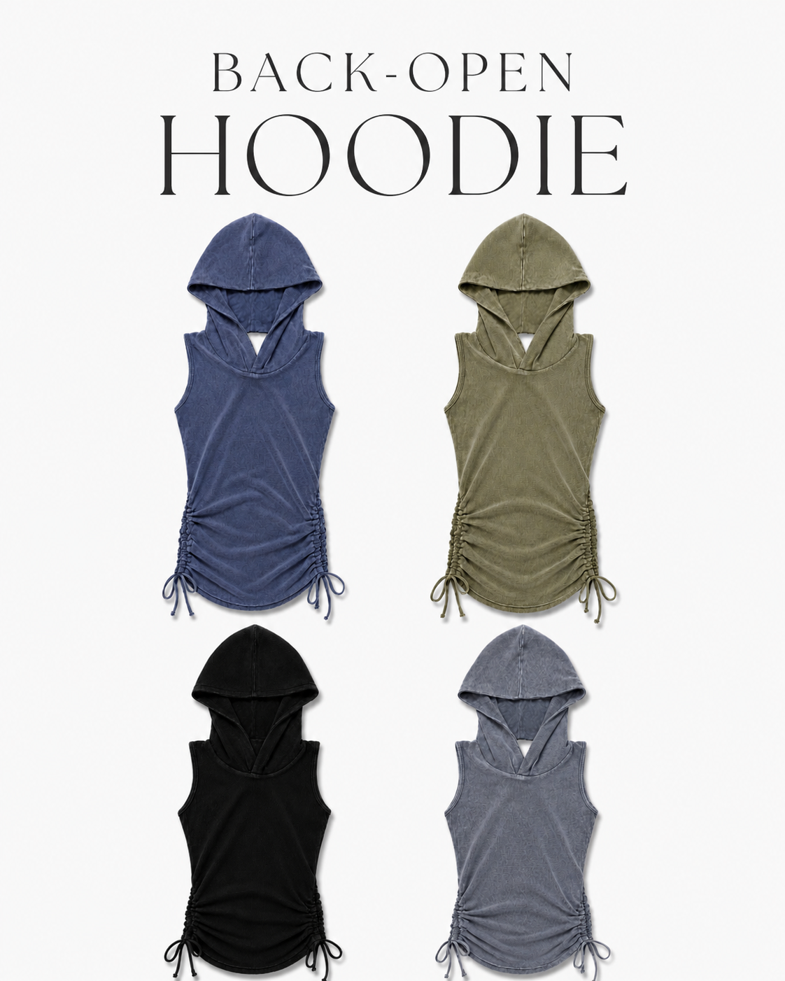 即納BACK OPEN HOODIE 2026
