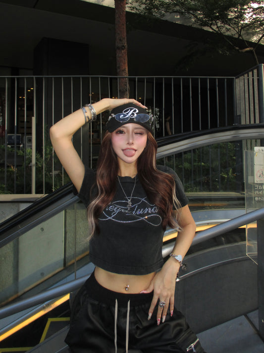 RGL rhinestone MINI T-shirt