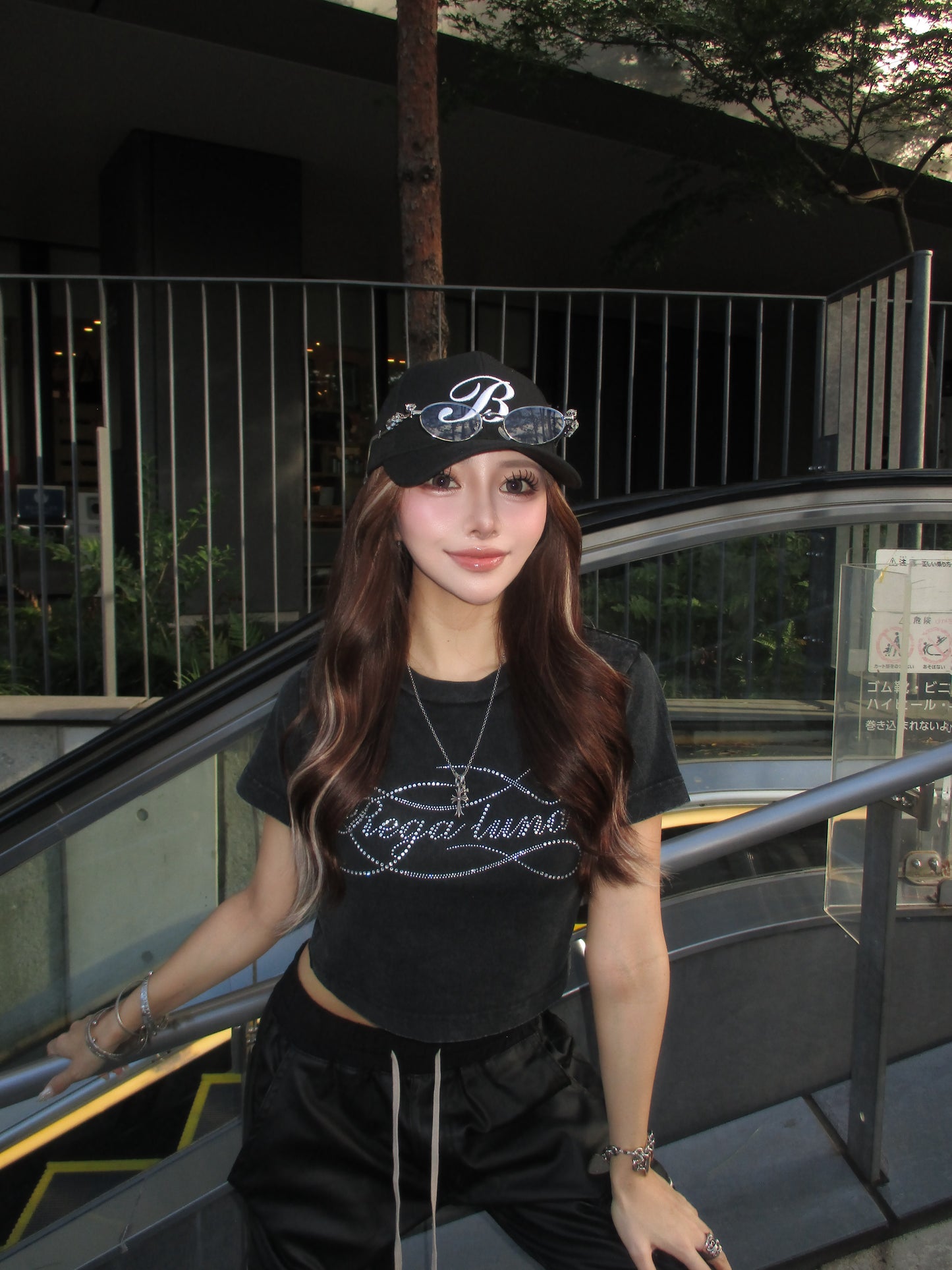 RGL rhinestone MINI T-shirt