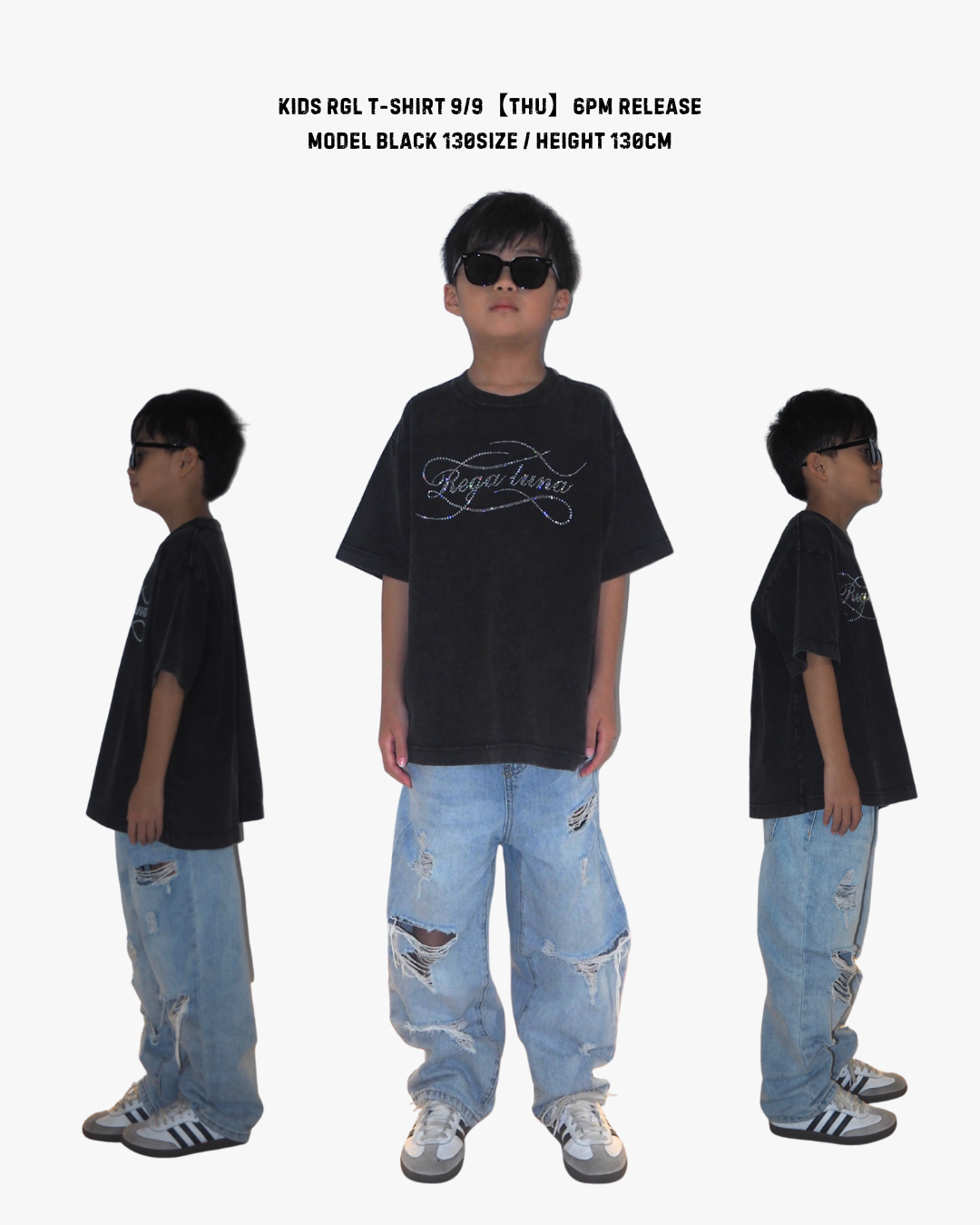 RGL rhinestone junior T-shirt