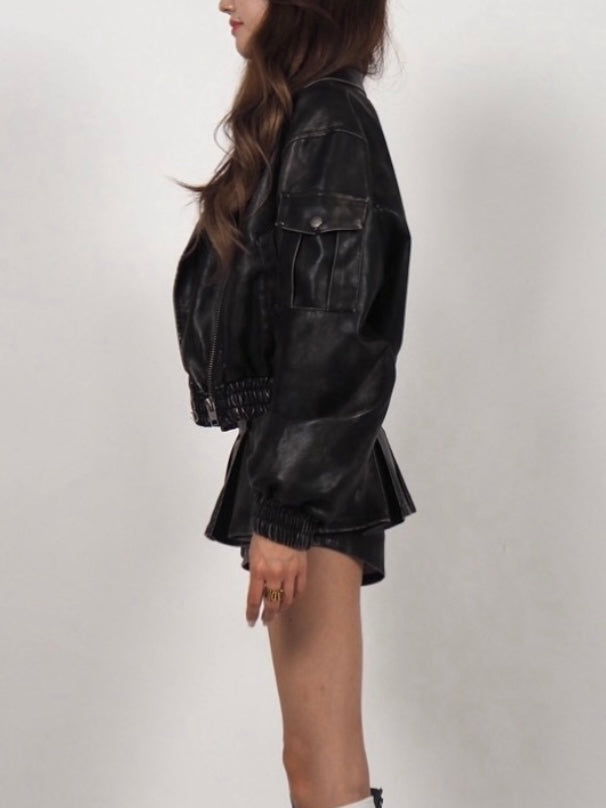 PU Leather Riders jacket