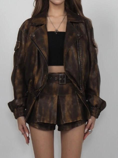 PU Leather Riders jacket