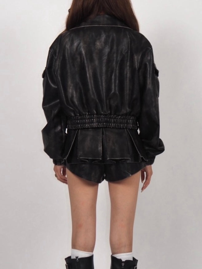 PU Leather Riders jacket