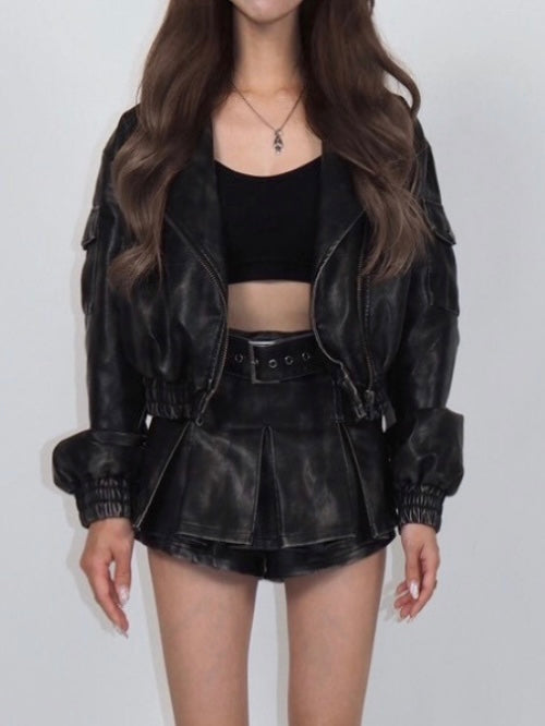 PU Leather Riders jacket