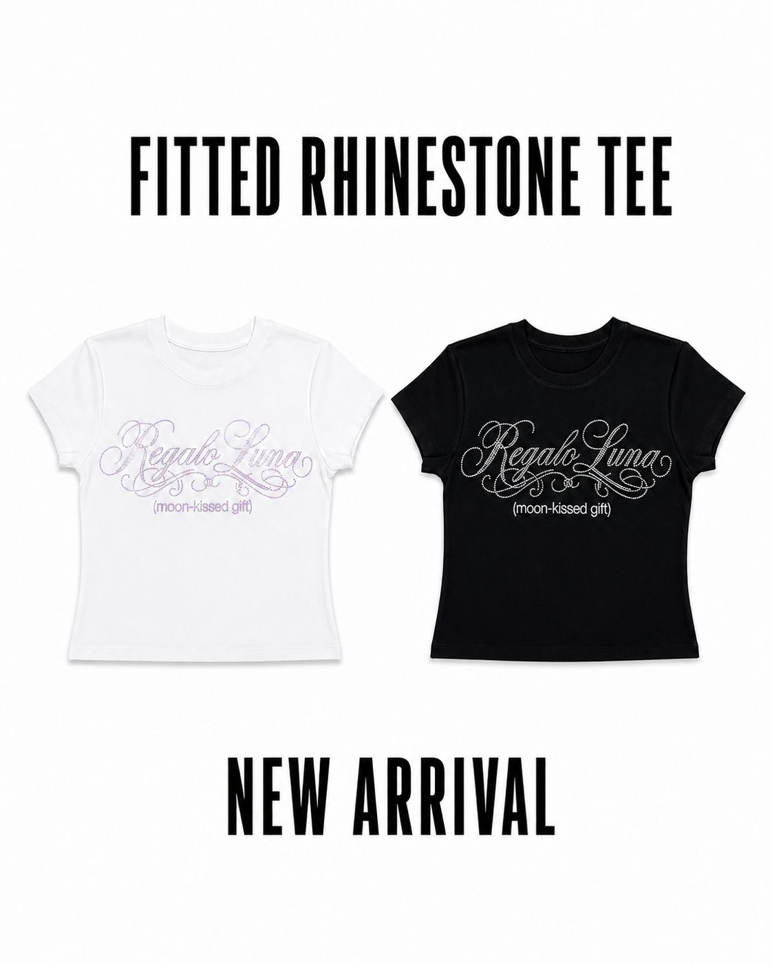 7/29 Resale start　FITTED RHINESTONE TEE