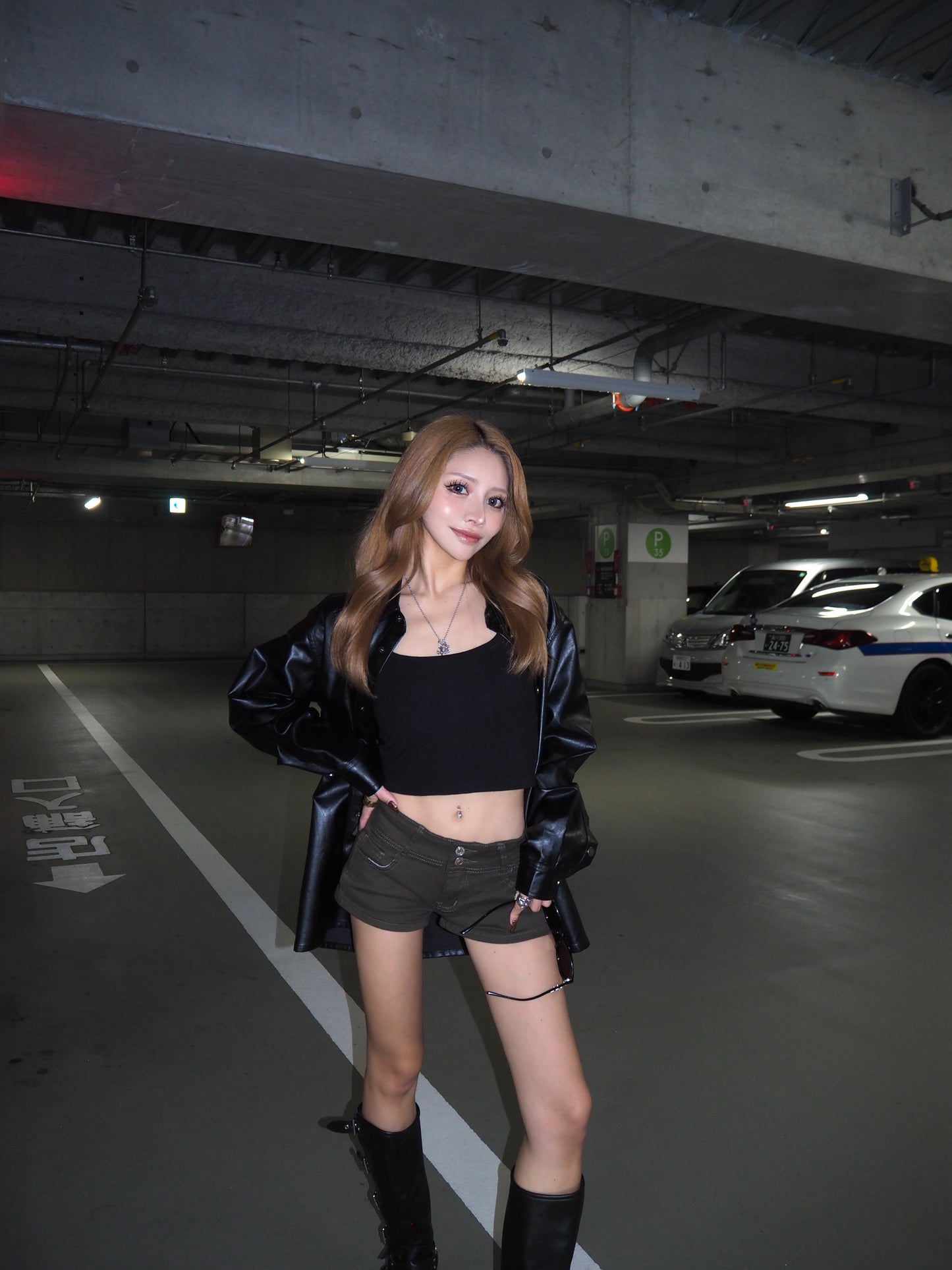 PU Leather Shirt Jacket