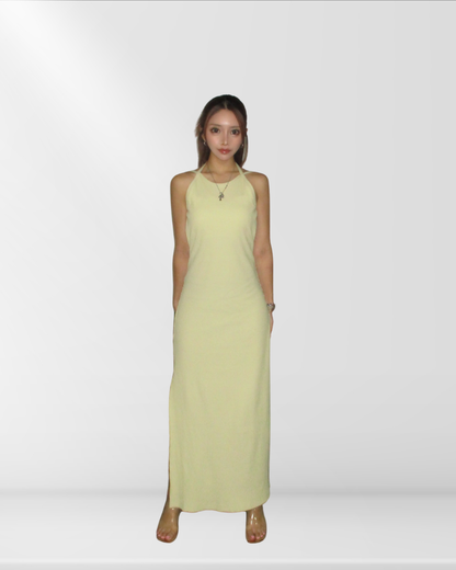 BACK OPEN スリットワンピース